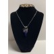 Tanzanite Crystal Necklace in Sterling Silver